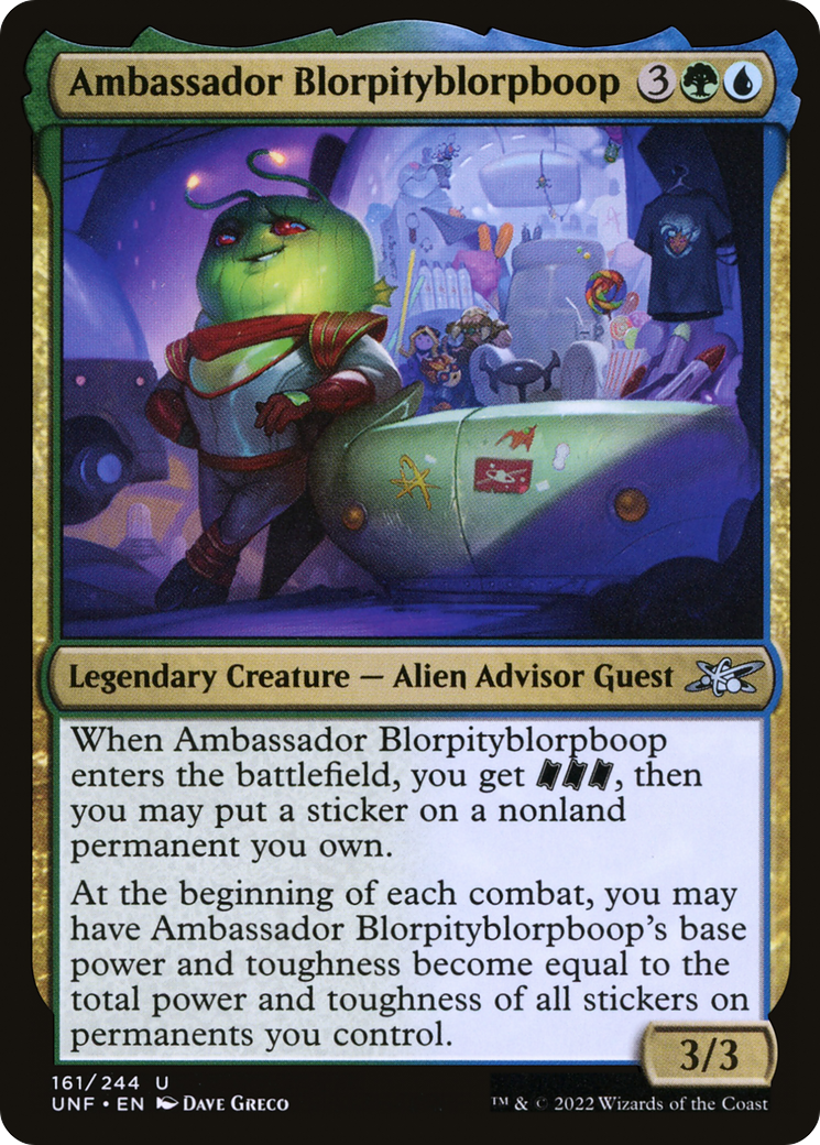 Ambassador Blorpityblorpboop (UNF-161) [Unfinity] Foil