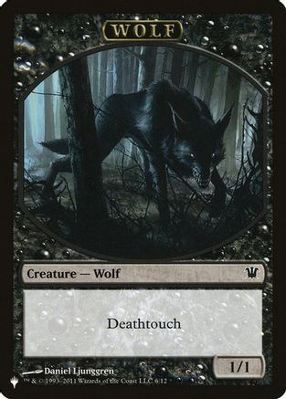 Wolf // Cat Double-Sided Token (LIST-6 // 11) [The List Reprints]