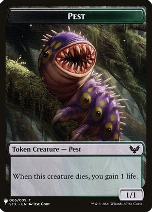 Pest // Emblem - Jace, Telepath Unbound Double-Sided Token (LIST-5 // 12) [The List Reprints]