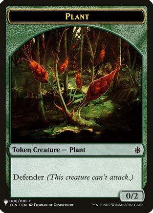 Plant // Emblem - Chandra, Roaring Flame Double-Sided Token (LIST-6 // 14) [The List Reprints]