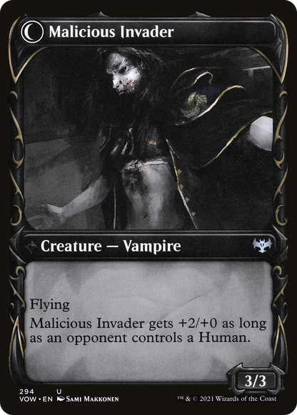 Innocent Traveler (Showcase) (VOW-294) [Innistrad: Crimson Vow] Foil