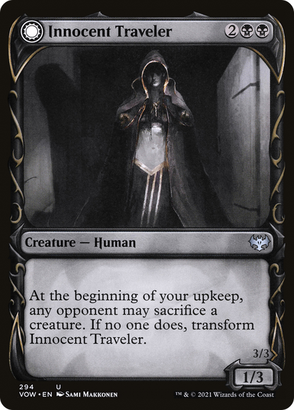 Innocent Traveler (Showcase) (VOW-294) [Innistrad: Crimson Vow]