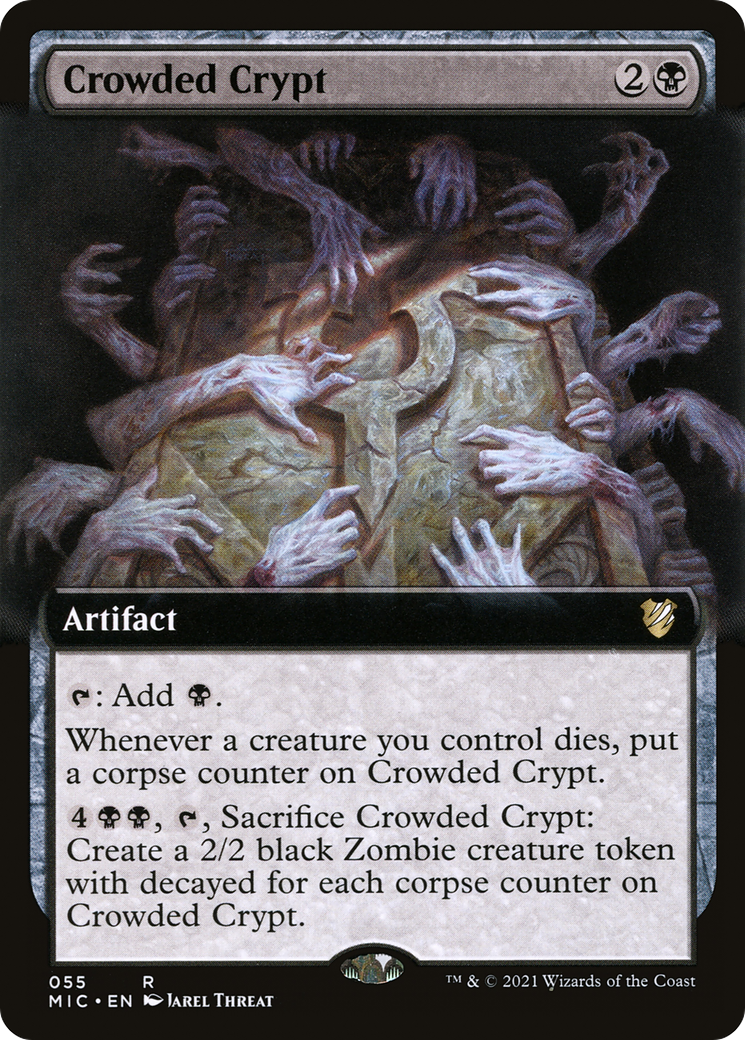 Crowded Crypt (Extended Art) (MIC-055) [Midnight Hunt Commander]