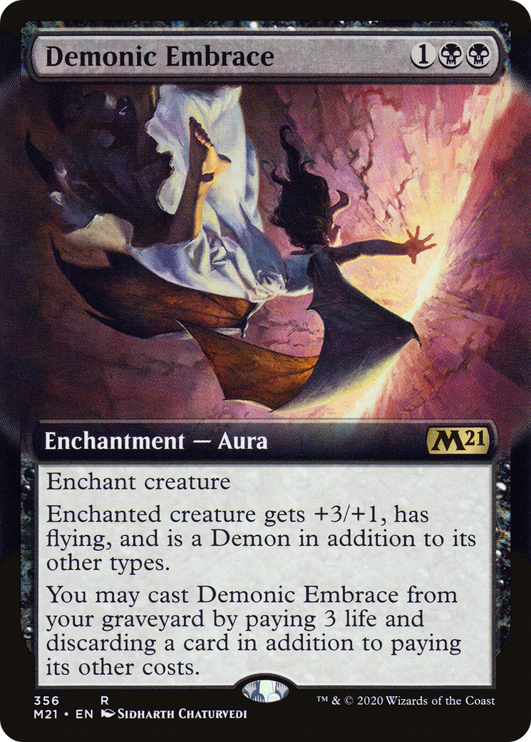 Demonic Embrace (Extended Art) (M21-356) [Core Set 2021]