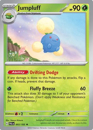 Jumpluff (003) [SV02 Paldea Evolved] Holofoil - Rare