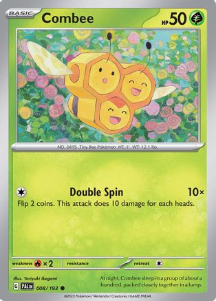 Combee (008) [SV02 Paldea Evolved] Reverse Holofoil - Common