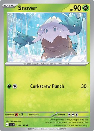Snover (010) [SV02 Paldea Evolved] Reverse Holofoil - Common