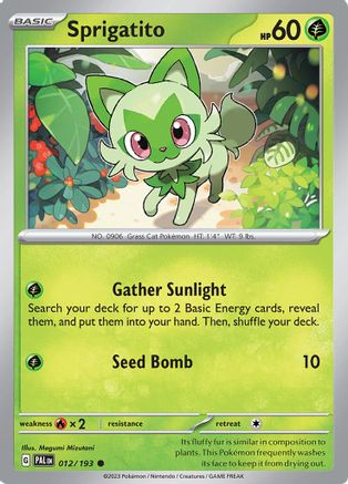 Sprigatito (012/193) [SV02 Paldea Evolved] - Common