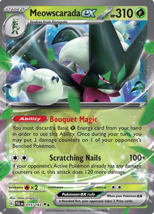 Meowscarada ex (015/193) [SV02 Paldea Evolved] Holofoil - Double Rare