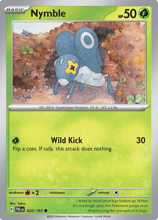 Nymble (020/193) [SV02 Paldea Evolved] Reverse Holofoil - Common