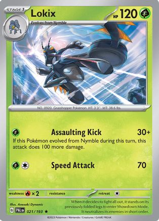 Lokix (021) [SV02 Paldea Evolved] Holofoil - Rare