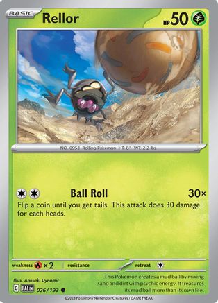 Rellor (026/193) [SV02 Paldea Evolved] Reverse Holofoil - Common