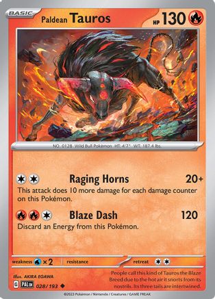 Paldean Tauros (028/193) [SV02 Paldea Evolved] - Uncommon