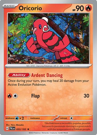 Oricorio (033) [SV02 Paldea Evolved] Reverse Holofoil - Rare