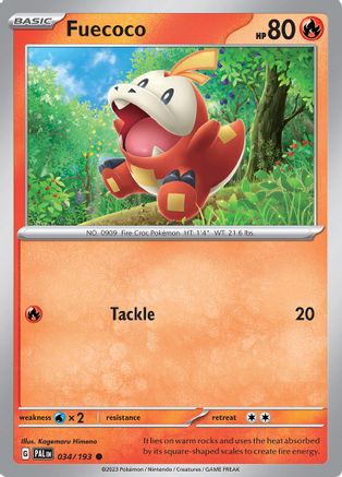 Fuecoco (034/193) [SV02 Paldea Evolved] Reverse Holofoil - Common