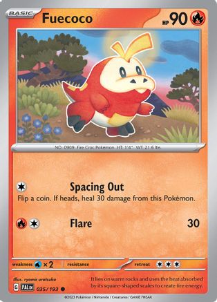Fuecoco (035/193) [SV02 Paldea Evolved] Reverse Holofoil - Common