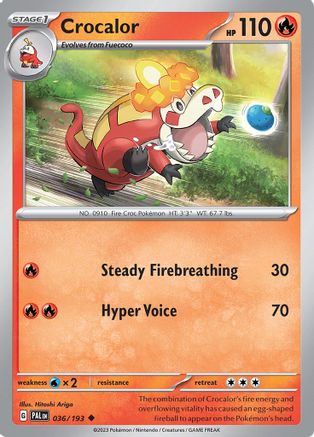 Crocalor (036/193) [SV02 Paldea Evolved] - Uncommon