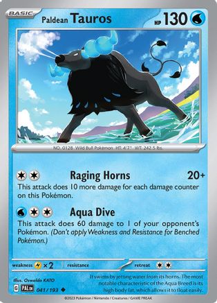 Paldean Tauros (041/193) [SV02 Paldea Evolved] Reverse Holofoil - Uncommon