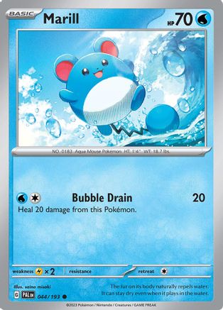 Marill (044/193) [SV02 Paldea Evolved] Reverse Holofoil - Common