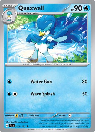 Quaxwell (051/193) [SV02 Paldea Evolved] Reverse Holofoil - Uncommon