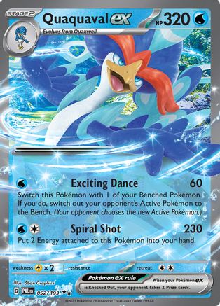 Quaquaval ex (052/193) [SV02 Paldea Evolved] Holofoil - Double Rare