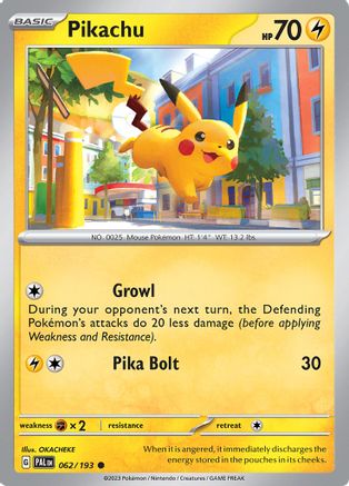 Pikachu (062) [SV02 Paldea Evolved] - Common