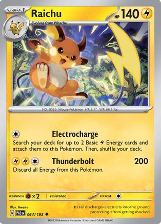 Raichu (064/193) [SV02 Paldea Evolved] Reverse Holofoil - Uncommon