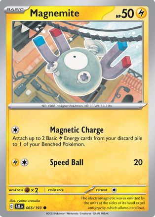 Magnemite (065) [SV02 Paldea Evolved] Reverse Holofoil - Common