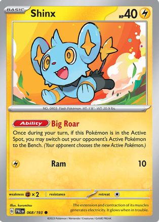 Shinx (068/193) [SV02 Paldea Evolved] Reverse Holofoil - Common