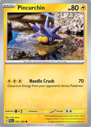 Pincurchin (072/193) [SV02 Paldea Evolved] Reverse Holofoil - Common