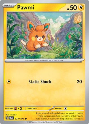 Pawmi (074) [SV02 Paldea Evolved] Reverse Holofoil - Common
