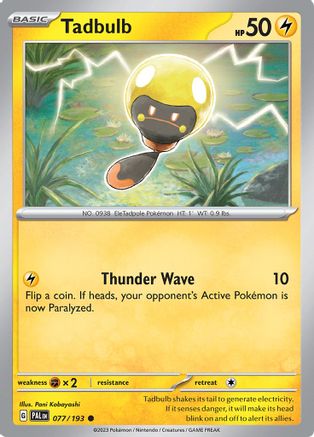 Tadbulb (077/193) [SV02 Paldea Evolved] Reverse Holofoil - Common