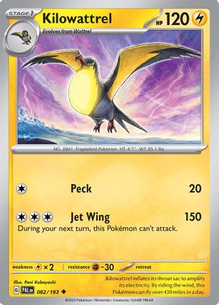 Kilowattrel (082) [SV02 Paldea Evolved] - Uncommon
