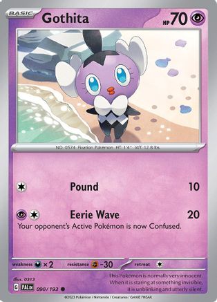 Gothita (090) [SV02 Paldea Evolved] Reverse Holofoil - Common
