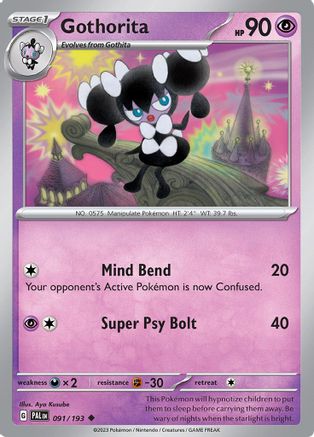 Gothorita (091/193) [SV02 Paldea Evolved] Reverse Holofoil - Uncommon
