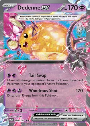 Dedenne ex (093/193) [SV02 Paldea Evolved] Holofoil - Double Rare