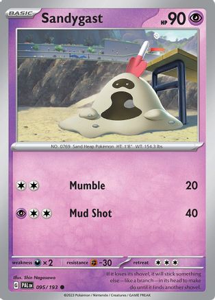 Sandygast (095/193) [SV02 Paldea Evolved] Reverse Holofoil - Common