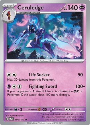 Ceruledge (098) [SV02 Paldea Evolved] Reverse Holofoil - Rare