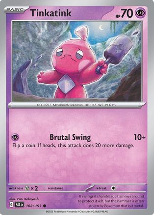 Tinkatink (102/193) [SV02 Paldea Evolved] Reverse Holofoil - Common