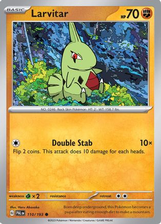Larvitar (110) [SV02 Paldea Evolved] Reverse Holofoil - Common