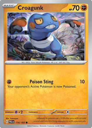 Croagunk (114) [SV02 Paldea Evolved] - Common