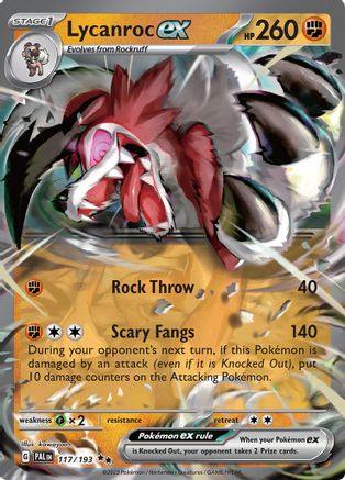 Lycanroc ex (117) [SV02 Paldea Evolved] Holofoil - Double Rare
