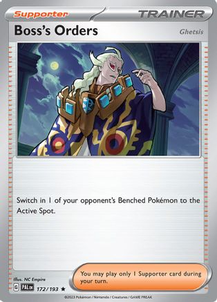 Boss's Orders (172/193) [SV02 Paldea Evolved] Holofoil - Rare