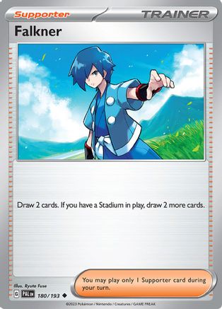 Falkner (180/193) [SV02 Paldea Evolved] Reverse Holofoil - Uncommon