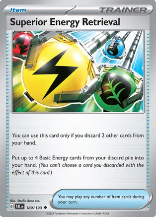 Superior Energy Retrieval (189/193) [SV02 Paldea Evolved] Reverse Holofoil - Uncommon