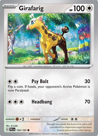 Girafarig (154) [SV02 Paldea Evolved] Reverse Holofoil - Common