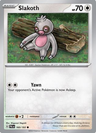 Slakoth (160) [SV02 Paldea Evolved] Reverse Holofoil - Common