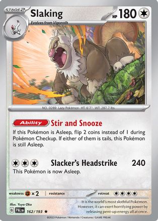 Slaking (162) [SV02 Paldea Evolved] Reverse Holofoil - Rare