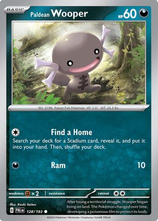 Paldean Wooper (128/193) [SV02 Paldea Evolved] Reverse Holofoil - Common