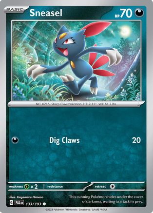 Sneasel (133) [SV02 Paldea Evolved] Reverse Holofoil - Common